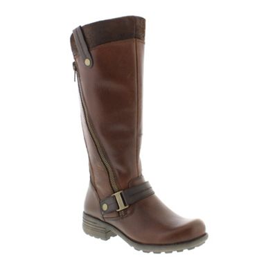 Brown almond 'Suffolk' ladies boots